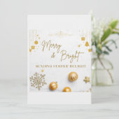 Frohe Weihnachten! Vorlage für die Holiday Card (Stehend Vorderseite)