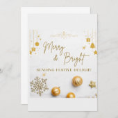 Frohe Weihnachten! Vorlage für die Holiday Card (Vorne/Hinten)