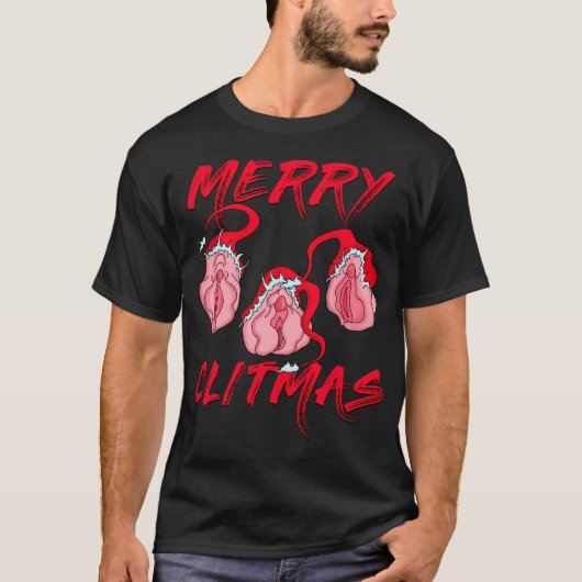 Frohe Weihnachten Vulvas T-Shirt (Vorderseite)