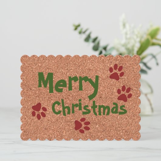Frohe Weihnachten w Paws (Stehend Vorderseite)