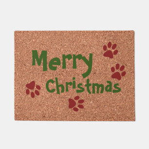 Frohe Weihnachten w Paws Fußmatte