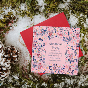 Frohe Weihnachten Wald Freunde im Winterwald  Save The Date