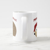 Frohe Weihnachten Waldmurmeltier Jumbo-Tasse (Rückseite)