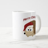 Frohe Weihnachten Waldmurmeltier Jumbo-Tasse (Vorderseite Rechts)