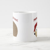 Frohe Weihnachten Waldmurmeltier Jumbo-Tasse (Vorderseite)