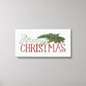 Frohe Weihnachten | Waldweiden Leinwanddruck (Vorderseite)