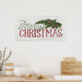 Frohe Weihnachten | Waldweiden Poster (Küche)