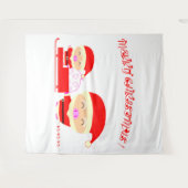 Frohe Weihnachten Wandteppich (Vorderseite (Horizontal))