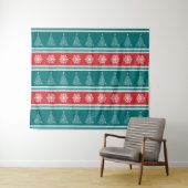 Frohe Weihnachten Wandteppich (Beispiel (Horizontal))