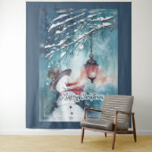 Frohe Weihnachten Wandteppich (Beispiel)