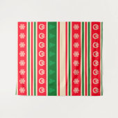 Frohe Weihnachten Wandteppich (Vorderseite (Horizontal))