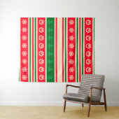 Frohe Weihnachten Wandteppich (Beispiel (Horizontal))