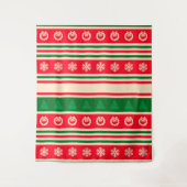 Frohe Weihnachten Wandteppich (Vorderseite)