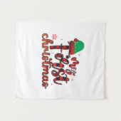 Frohe Weihnachten Wandteppich (Vorderseite (Horizontal))