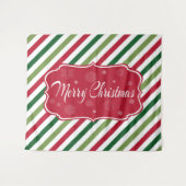 Frohe Weihnachten Wandteppich (Vorderseite (Horizontal))