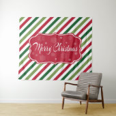 Frohe Weihnachten Wandteppich (Beispiel (Horizontal))