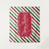 Frohe Weihnachten Wandteppich (Vorderseite)