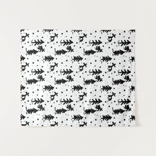 Frohe Weihnachten! Wandteppich (Vorderseite (Horizontal))