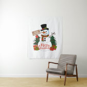 Frohe Weihnachten Wandteppich (Beispiel)