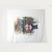 Frohe Weihnachten Wandteppich (Vorderseite (Horizontal))