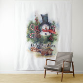 Frohe Weihnachten Wandteppich (Beispiel)