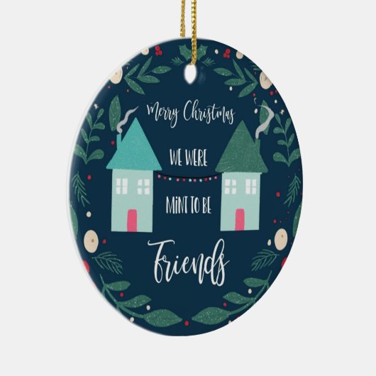 Frohe Weihnachten waren wir prädestiniert, um Freu Keramik Ornament (Rechts)