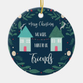 Frohe Weihnachten waren wir prädestiniert, um Freu Keramik Ornament (Vorne)