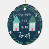 Frohe Weihnachten waren wir prädestiniert, um Freu Keramik Ornament (Links)