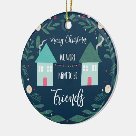 Frohe Weihnachten waren wir prädestiniert, um Freu Keramik Ornament (Links)