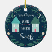 Frohe Weihnachten waren wir prädestiniert, um Freu Keramik Ornament (Hinten)