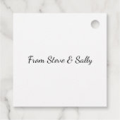 Frohe Weihnachten waren wir so prächtig, um Nachba Geschenkanhänger (Rückseite)