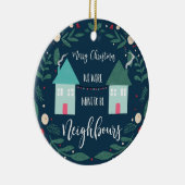 Frohe Weihnachten waren wir so prächtig, um Nachba Keramik Ornament (Rechts)