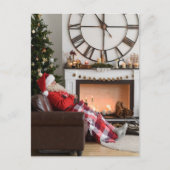 Frohe Weihnachten warm und gemütlich Weihnachten P Postkarte (Vorderseite)