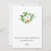 Frohe Weihnachten Wasserfarbe Berries Grünreath (Rückseite)