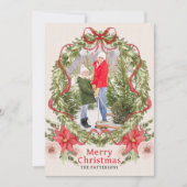 Frohe Weihnachten Wasserfarbe Blumenkohl Foto (Vorderseite)