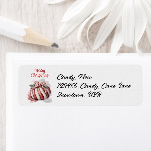 Frohe Weihnachten Wasserfarbe Candy Candy Candy (Insitu)