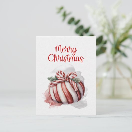 Frohe Weihnachten Wasserfarbe Candy Candy Candy (Stehend Vorderseite)