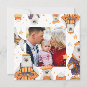 Frohe Weihnachten Wasserfarbe Niedlich Polar Bären