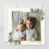 Frohe Weihnachten Wasserfarbe Pine Sage & Gold Fot (Vorderseite)