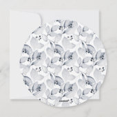 Frohe Weihnachten Wasserfarbe Robin Bird Winter (Rückseite)