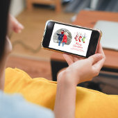 Frohe Weihnachten Wasserfarbe Strümpfe 2 Foto