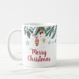 Frohe Weihnachten, Wasserfarbe Weihnachtsbaum Gesc Kaffeetasse