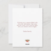 Frohe Weihnachten Wasserfarbe Winter Berry Non-Fot (Rückseite)