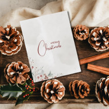 Frohe Weihnachten Wasserfarbe Winter Berry Non-Fot