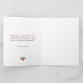 Frohe Weihnachten Wasserfarbe Winter Berry Non-Fot Karte (Innenseite)