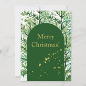 Frohe Weihnachten Wasserfarben Art Tree (Vorderseite)