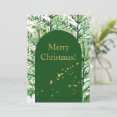 Frohe Weihnachten Wasserfarben Art Tree (Stehend Vorderseite)