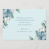 Frohe Weihnachten Wasserfarben Botanisches Foto (Rückseite)