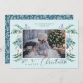 Frohe Weihnachten Wasserfarben Foto (Vorne/Hinten)