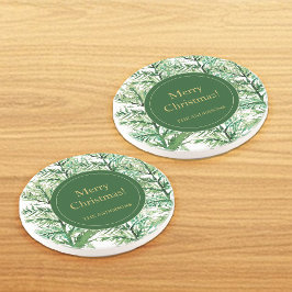 Frohe Weihnachten Wasserfarben Kunstbaum personali Getränkeuntersetzer